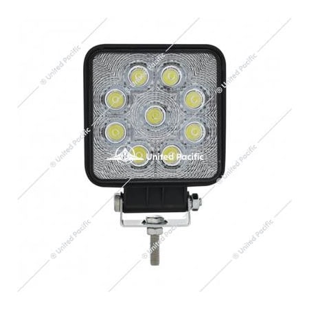 United Pacific 9 High Power Led 4-1/4 Square Competition Series Work Light - Flood 36618